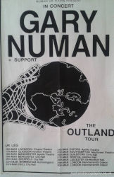 Gary Numan 1991 Outland Tour Poster
